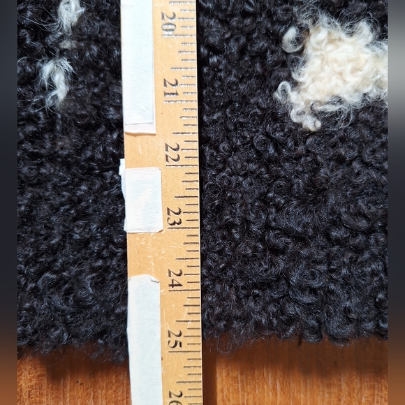 Persian Lamb Vest Cow Print Fur Shearling Vintage Western Americana Women's S - Picture 10 of 11